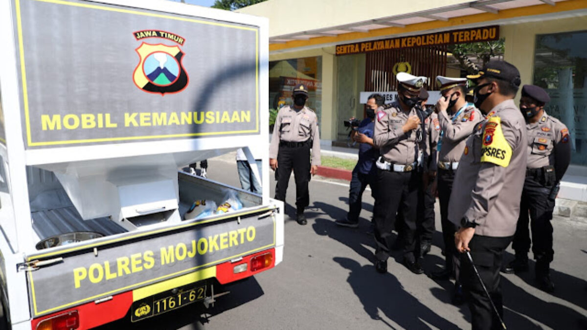 Kapolres Mojokerto Launching Mobil Jimpitan untuk Kemanusiaan ditengah Pandemi Covid-19
