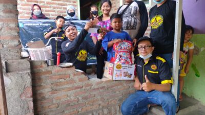 Sambut Maulid Nabi, GSM Santuni 6 Anak Yatim Piatu di Penjuru Mojokerto