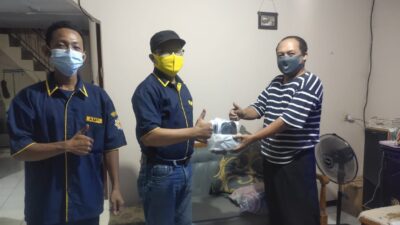 Support Pelaksanaan PPKM, AMPI Bagikan Masker di Seluruh Kecamatan Kota Mojokerto