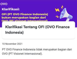 Izin OVO Finance Indonesia Dicabut, Begini Klarifikasi PT Visionet Internasional