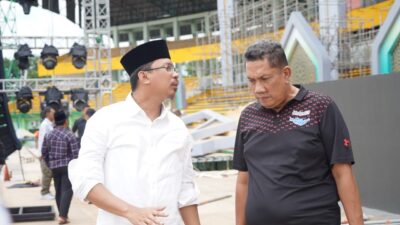 Bupati Sidoarjo, Gus Muhdlor Cek Kesiapan Stadion Gelora Delta Sidoarjo, Jumat (3/2/2023)