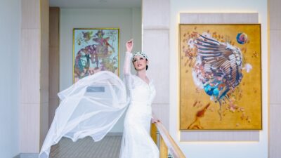 Model pengantin modern di Aston Mojokerto Hotel, Minggu (12/1/2023)