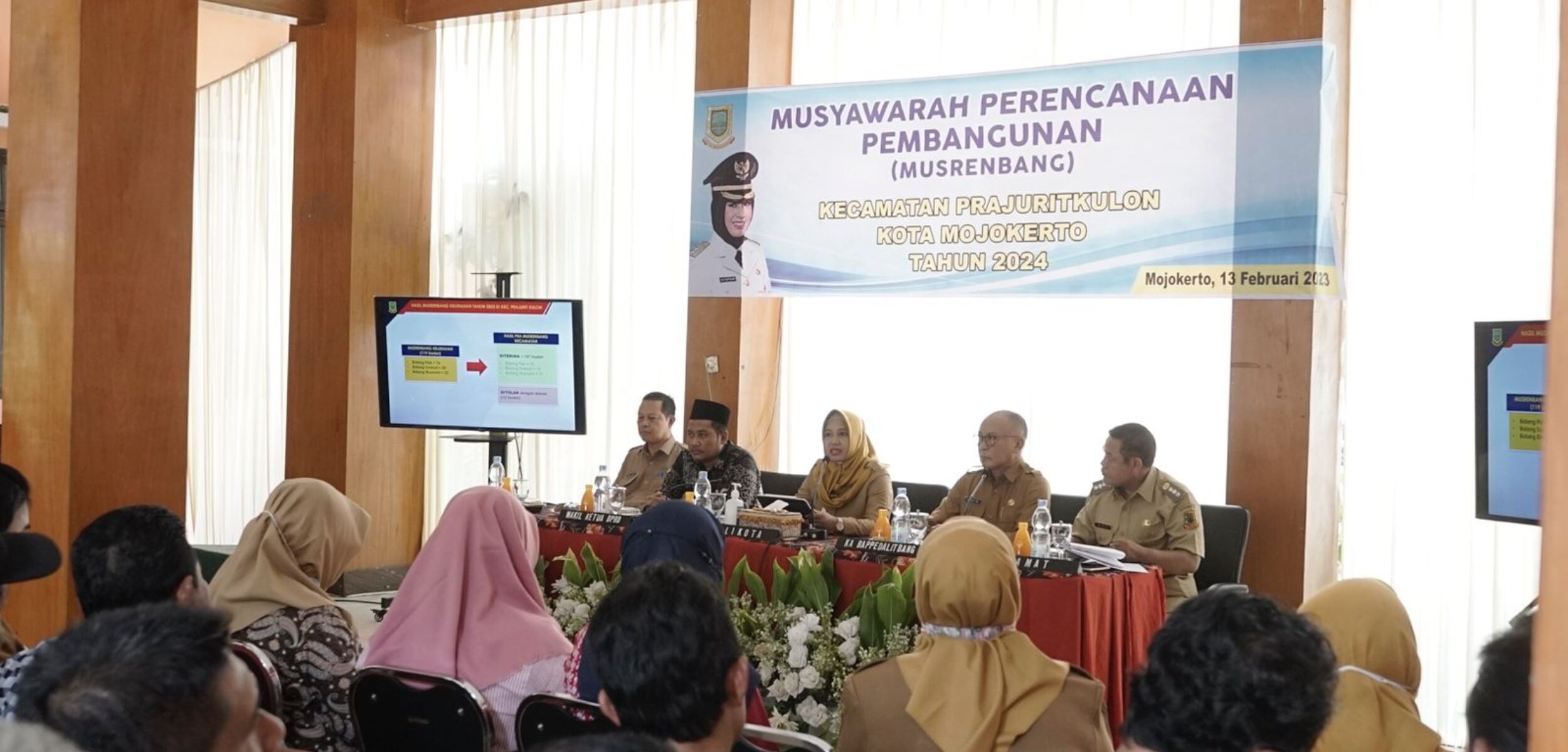 Suasana Musrenbang Kecamatan Prajurit Kulon, Selasa (13/2/2023)