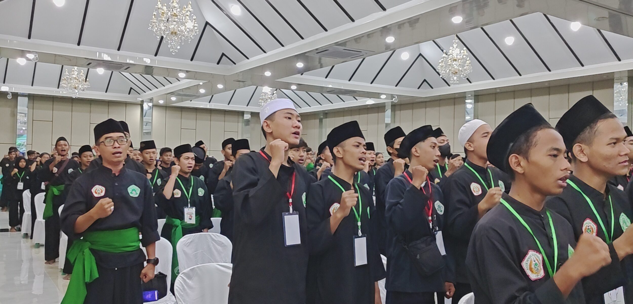 Pembaiatan 210 Santri Pagar Nusa Kabupaten Mojokerto, Minggu (19/2/2023)