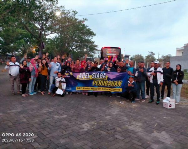 Nasdem Kota Mojokerto Kirim 70 Kader Ikuti Apel Siaga Perubahan di Stadion GBK Jakarta