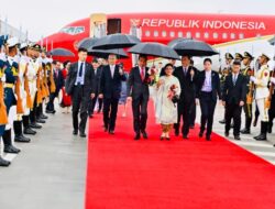 Tiba di Tiongkok Disambut Gerimis, Presiden Jokowi Diagendakan Bertemu Xi Jinping Bahas Investasi