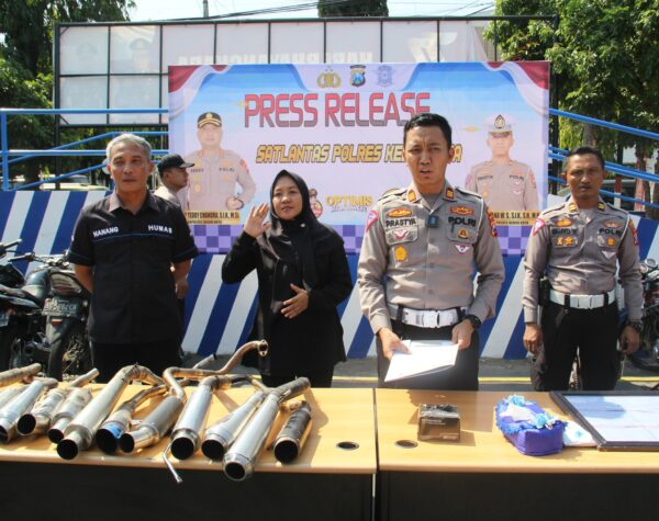 Polres Kediri Tindak Pemotor Balap Liar, Amankan 36 Motor