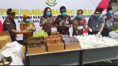 Puluhan ribu obat kuat ilegal yang dimusnahkan Kejari Kota Mojokerto (Humas Kejari Kota Mojokerto) 