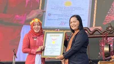 Pagelaran Tari Bedoyo Putri Mojosakti Pecahkan Rekor Muri dengan 509 Penari di Majafest 2023