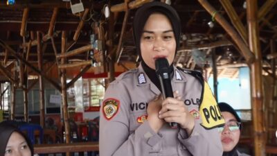 Bripka Vikcy yang multitalenta (instagram @humaspoldajatim) 