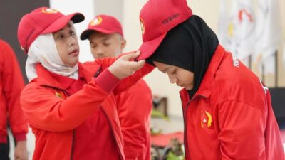 Wali Kota Mojokerto membakar semangat para atlet, Sabtu (2/9/2023) (Diskominfo Kota Mojokerto) 