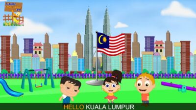 Lagu Halo-halo Bandung yang dijiplak Malaysia menjadi Hello Kuala Lumpur. (tangkapan layar YouTube Kanak TV) 