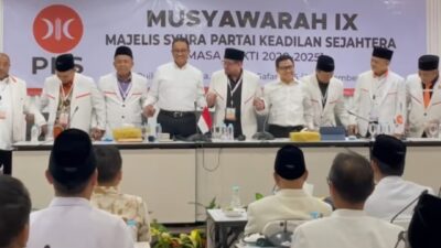 Musyawarah Majelis Syuro PKS memutuskan mengusung Anies-Cak Imin dalam Pilpres 2024, Jumat (15/9/2023). (Instagram @pk_sejahtera) 