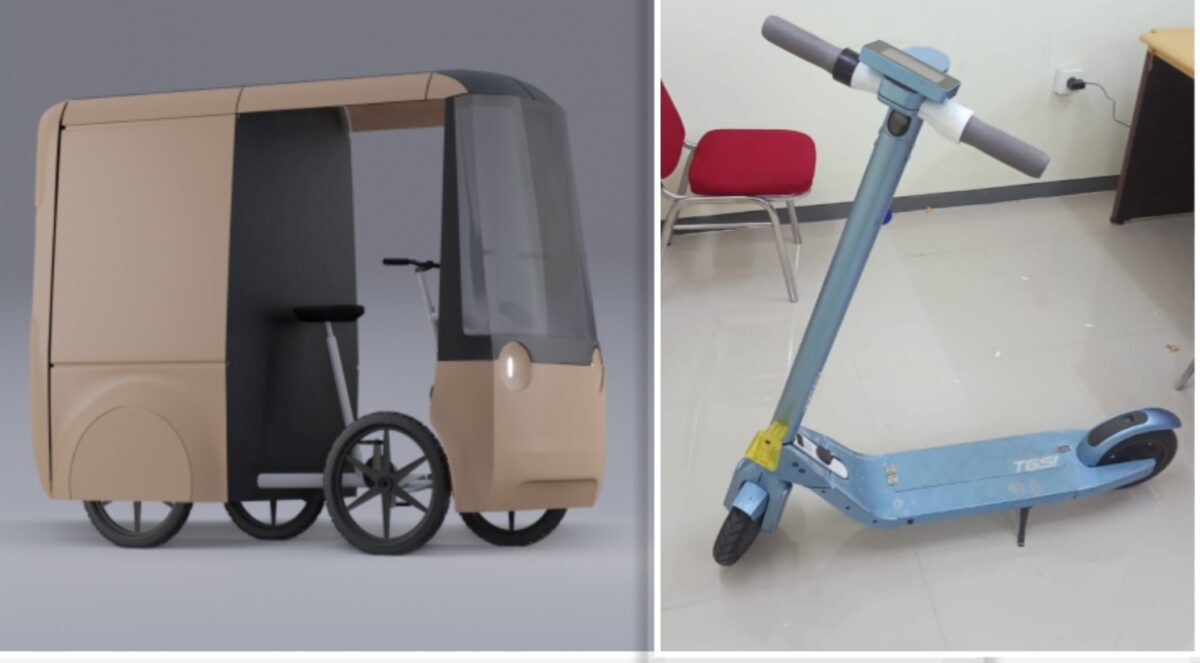 Skuter dan Velomobile Karya Alumnus ITS. (Humas ITS)