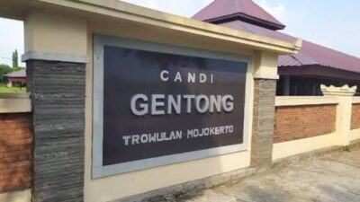 Candi Gentong menjadi salah satu wisata sejarah di Kabupaten Mojokerto. (Erix/KT)