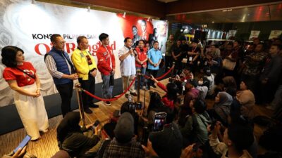 Sambutan Capres Prabowo Subianto saat deklarasi Capres PSI di Djakarta Theater, Jakarta Pusat, Selasa (24/10/2023) (Dok. PSI)
