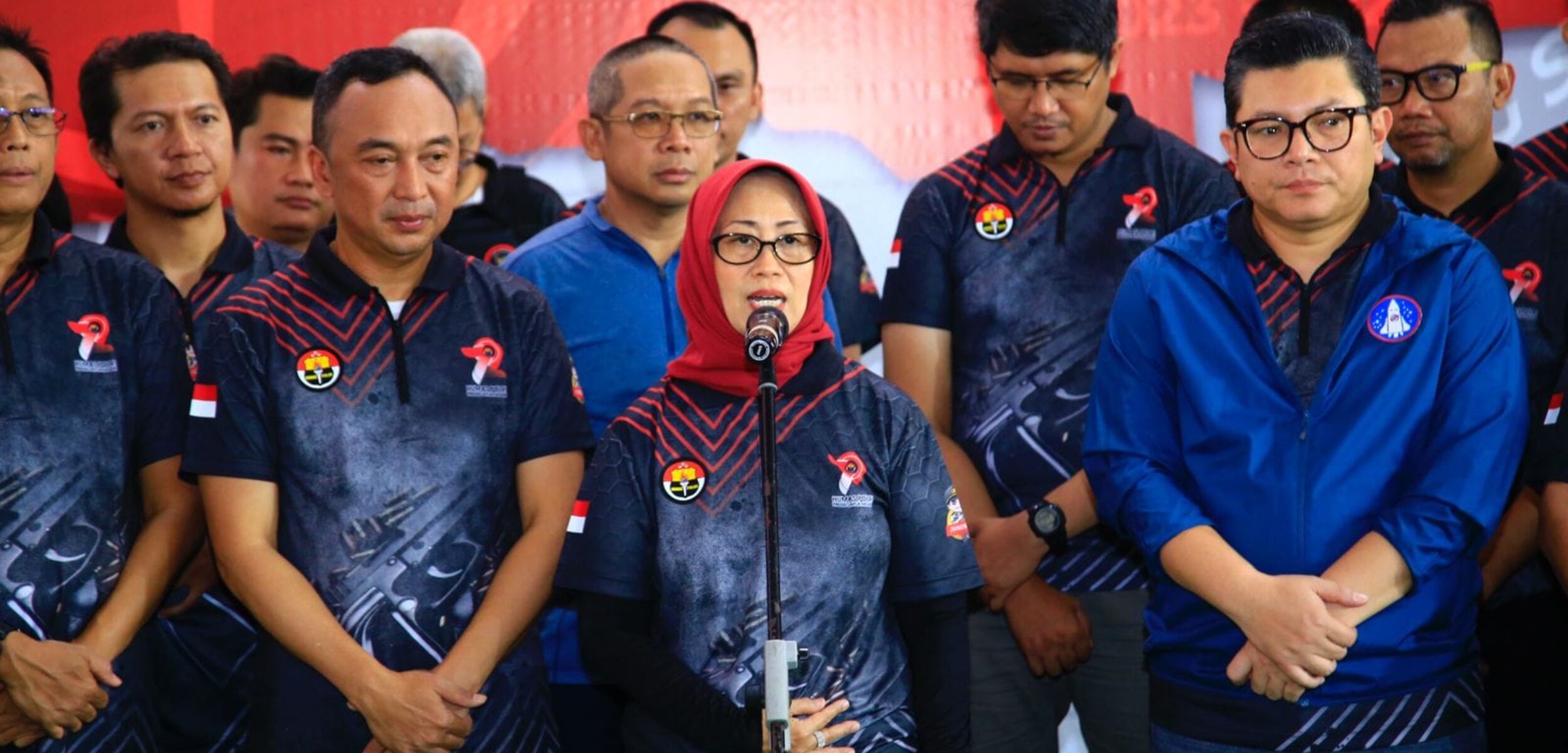 Ketua Dewan Pers, Ninik Rahayu saat menyampaikan sambutan dalam Deklarasi Pemilu Damai 2024 (Dok. Divhumas Polri)