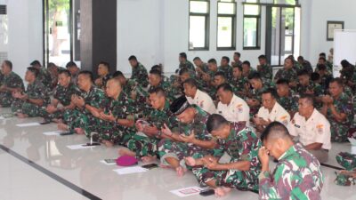 Prajurit Brigif 2 Marinir Doakan Kemenangan Tim Binsat doa