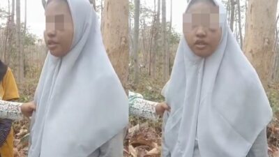 Kolase gadis di Mojokerto jadi korban begal. (Tangkapan layar akun Facebook Oo NK)
