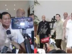 Saat Prabowo Prank Wartawan, Pura-pura Kabur