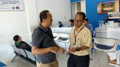 Deddy Wahyudhaya, Sekretaris Umum PSMP Mojokerto menyepakati kerjasama, Jumat (27/10/2023). (PSMP for Kabarterdepan) 