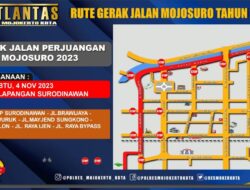 Gerak Jalan Mojosuro 2023 Start di Mojokerto, Polres Mojokerto Kota Siap Amankan Rute Gerak Jalan Mojosuro 2023