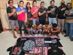 Resahkan Warga, Lima Anggota Gangster Diamankan Polsek Ngoro