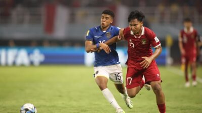 Perjuangan Timnas Indonesia U-17 menahan imbang Ekuador, Jumat (10/11/2023). (PSSI.org)