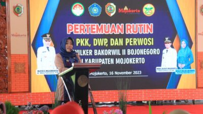 Pertemuan TP PKK, DWP, dan Perwosi di Kabupaten Mojokerto: Perkuat Tali Silaturahmi