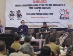 Deklarasi Pemilu Damai, Pj Wali Kota Mojokerto: Harus Pentahelix Approach yang Kuat