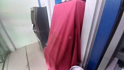 ATM BRI di Mojosari yang hampir dibobol (Lintang / Kabarterdepan.com)