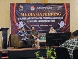 Media Gathering KPU Kabupaten Mojokerto, Logistik Kotak Suara Masih Kurang