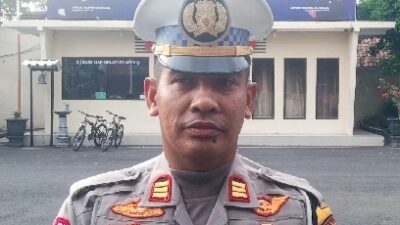 Kasat Lantas Polres Mojokerto Kota, AKP Sudirman. (Joe/kabarterdepan.com) 