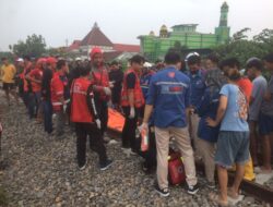 Pemuda Berkebutuhan Khusus Tewas Tertabrak Kereta Api di Mojokerto