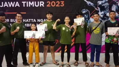 Atlet Kickboxing Kabupaten Mojokerto Raih 6 Medali di Kejurprov Jatim 2023