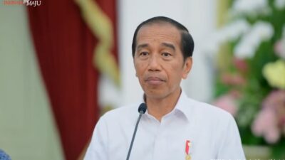 Presiden Jokowi memberikan keterangan soal pengungsi Rohingya, Sabtu (9/12/2023). (Tangkapan layar YouTube Sekretariat Presiden) 