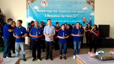 Peringati Hari Disabilitas Internasional dan Sambut Natal 2023, Sahabat Sosial Berbagi Mojokerto Berdonasi
