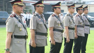 1 Kapolsek dan 2 Pejabat Utama Polres Mojokerto Kota dimutasi