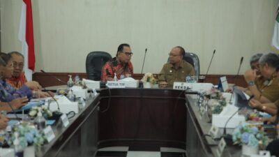 Sekda Kabupaten Asahan menerima kunjungan DPRD Sumatera Utara, Senin (15/1/2024). (Adha/kabarterdepan.com) 
