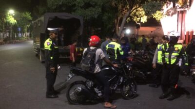 Razia Knalpot Brong di Kota Mojokerto, 39 Sepeda Motor Ditahan Sebulan