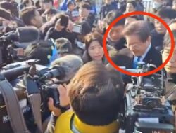 Detik-detik Politikus Korea Selatan Ditikam di Leher saat Diwawancarai Wartawan