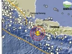 Gempa 5,9 Magnitudo Guncang Banten, Terasa hingga Bandung