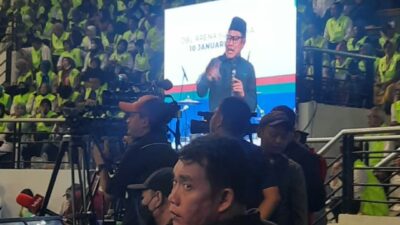 IMG 20240110 171434 1 Konsolidasi ribuan relawan AMIN di DBL Arena, Surabaya, Rabu (10/1/2024) (Redaksi Kabarterdepan.com)
