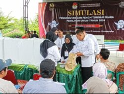 KPU Kabupaten Mojokerto Libatkan Ratusan Warga dalam Simulasi Pemilu 2024