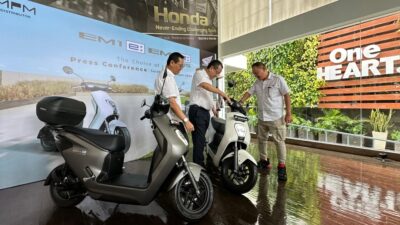Sepeda motor Honda listrik punya performanya tangguh dan desan yang bagus. (MPM Honda) 