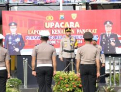 63 Personel Naik Pangkat Pengabdian, Kapolres Mojokerto Kota Beri Apresiasi