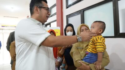 Sidak Puskesmas, Pj Wali Kota Mojokerto Ajak Masyarakat Sukseskan Sub PIN Polio