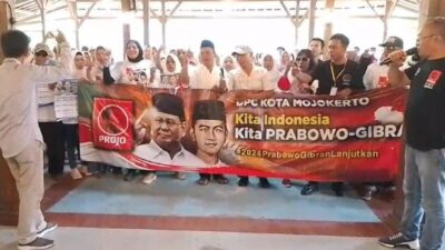 Deklarasi Projo Kota Mojokerto siap menangkan Prabowo-Gibran 1 putaran (Redaksi Kabarterdepan.com)
