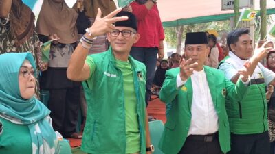 Kampanye di Mojokerto, Sandiaga Uno Genjot Suara PPP di Jawa Timur di Atas 4 persen