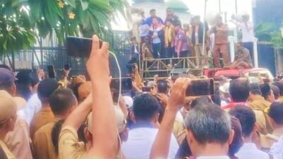 Sempat Ricuh, Demo Kepala Desa Tuntut Perpanjangan Masa Jabatan Belum Ada Hasil